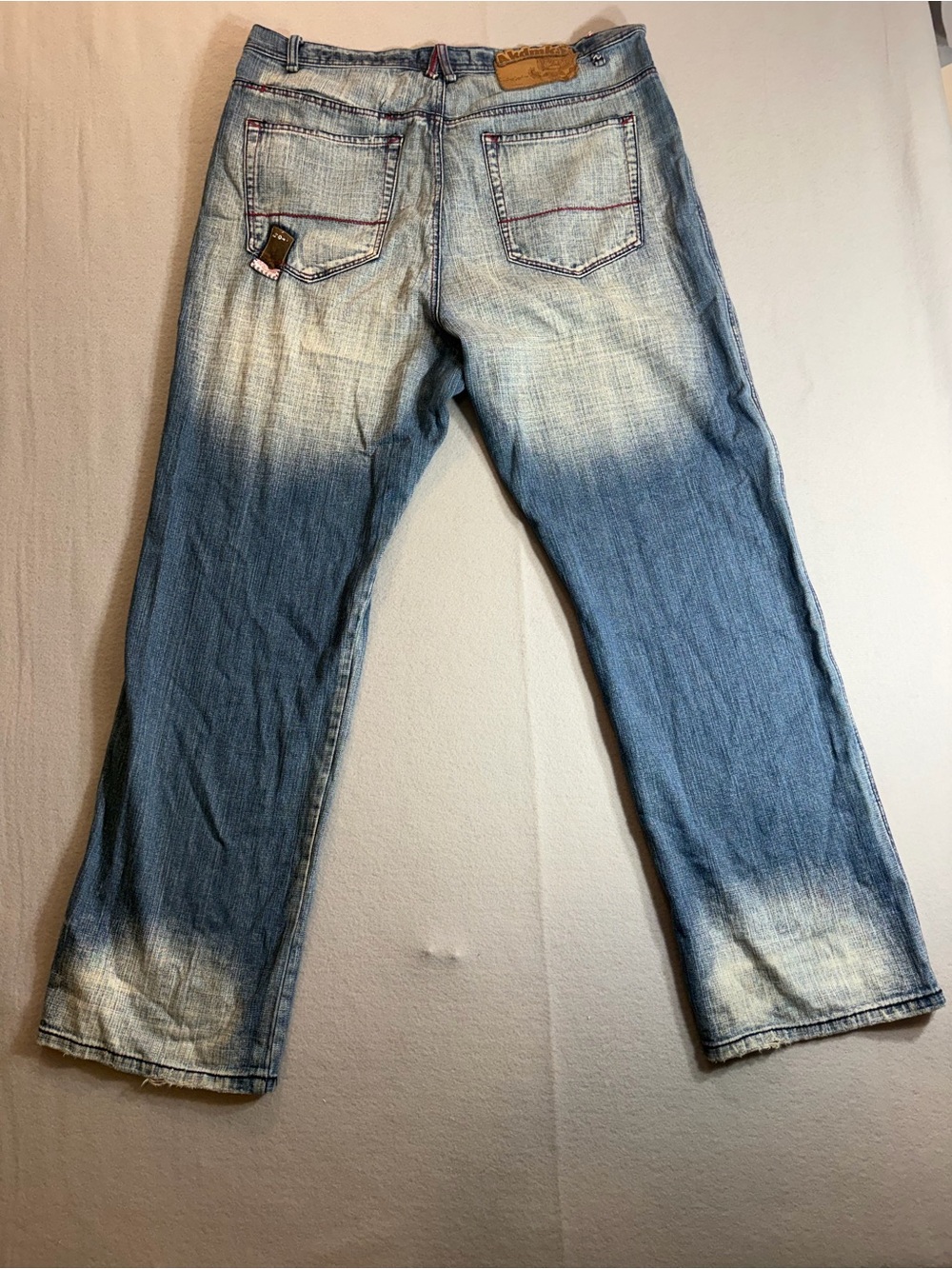 VTG Akademiks Jeans Mens 40x34 Blue Denim Hip Hop Baggy Skater Loose Grunge Y2K